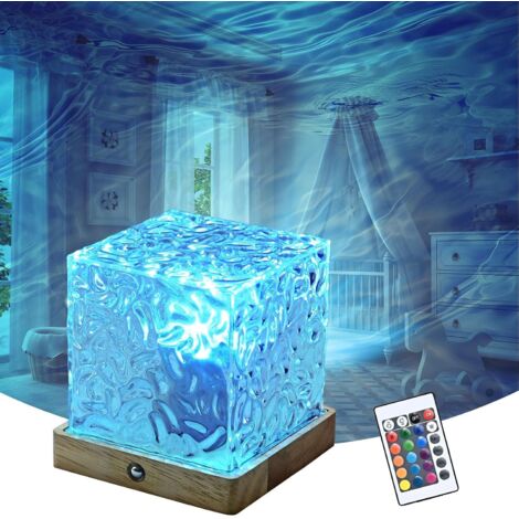 Lampe Aurore Boréale 16 couleurs 30 modes – Projecteur lumineux cube décoratif – Ambiance chambre – Télécommande incluse (1/5)