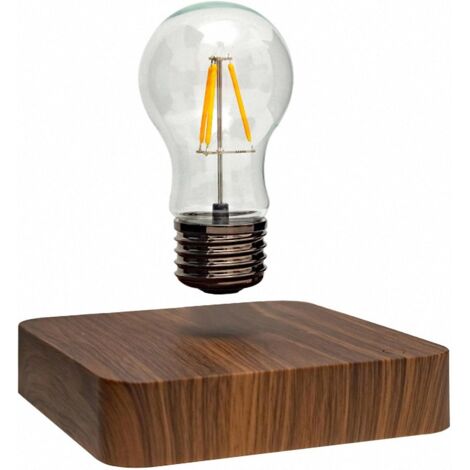 Ampoule rotative créative à lévitation magnétique, Ornements décoratifs de veilleuse Intelligente de Chevet de Chambre à Coucher, Cadeaux Festival pour Famille et Amis
