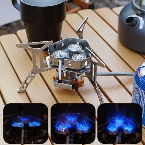 Desert fox backpacking cuisinière à gaz portable brûleur à gaz pliable cuisinière de camping