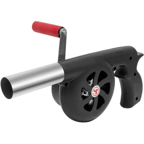 Souffleur pour barbecue,Souffleurs portables à manivelle,Soufflet d'allumage rapide Briquet de cuisine pour Camping en plein air camping Pique-nique Charbon de bois Grill Barbecue (1/5)
