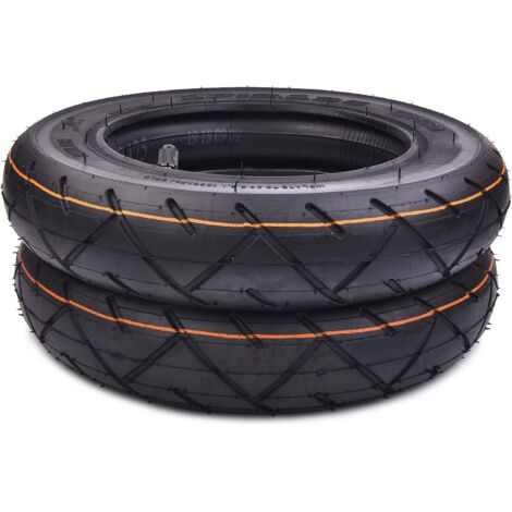 Pneu 80/65-6 Pour Scooter électrique - Chambre + Pneu Extérieur, Tout-terrain, 25,4 Cm, Caoutchouc Résistant