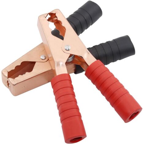 1 Paire Pinces de câble de démarrage de Batterie 200 A,Pinces Crocodiles Robustes,Pince de suralimentation pour câbles de démarrage,Pinces de Chargeur de Batterie de Voiture,pour véhicule