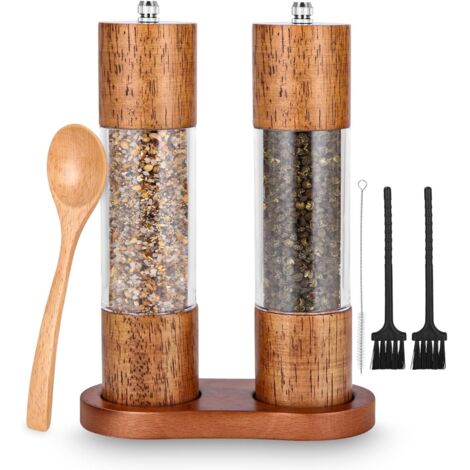 BINHAI Moulin à Poivre Kit Moulin à Poivre Moulin à Poivre En Bois 2