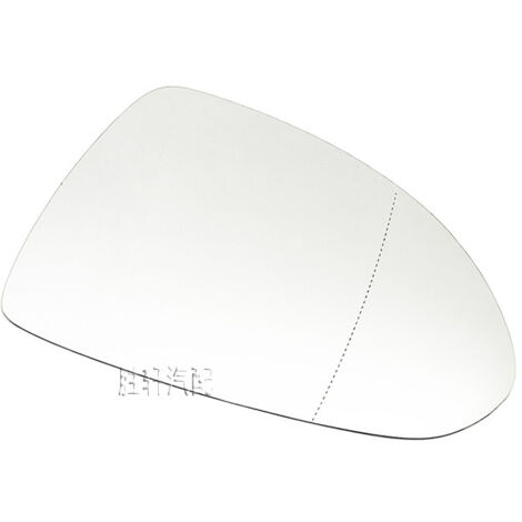 Applicable Verre de Rétroviseur Pemplacement pour O-p-el Corsa D 07.2006-08.2014/Corsa E 09.2014-06.2019 Chauffant Asphérique avec Plaque de Support Rétroviseur Extérieur Réglable Verre de Recul(Droit (1/4)
