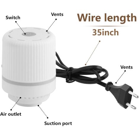 Pompe Électrique à Vide Portable 30 W – Aspiration Ultra Puissante 4,0 KPa Pour Sacs De Rangement Sous Vide, Compacte Et Efficace