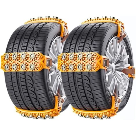 ChaîNes à Neige pour M-ercedes Ben z CLK 2004-2015, ChaîNe AntidéRapante, Chaine Neige, pour Glace Neige Et Routes Glissantes Faciles à Monter,A-Yellow(10pcs