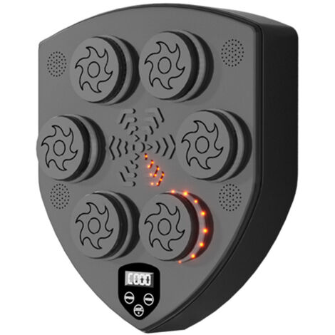 Machine de Boxe Musicale, Équipement D'entraînement de Boxe Mural en PU, Tapis de Boxe LED, Bluetooth, Lumières au Rythme de la Musique.