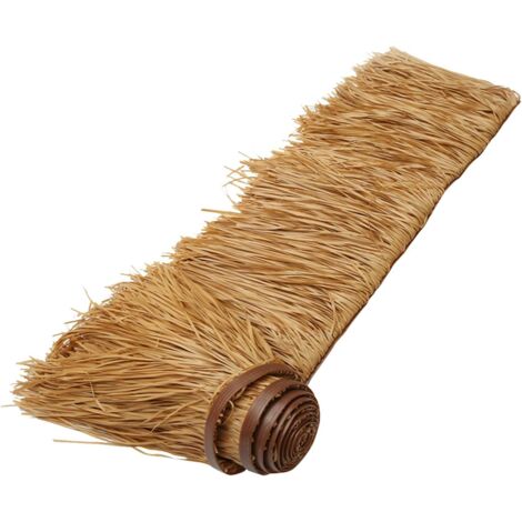 Rouleau de chaume en palmier 0,5 x 1 m – Ignifuge et anti-vieillissement – Résistant aux intempéries – Pour décoration Tiki Bar