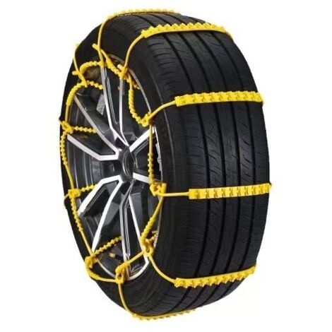 10 Pièces Chaînes à Neige pour Auto Chaine Neige Universelle Réglables pour Voiture Camion SUV Piste Neige Route Voiture Boue Glace Escalade Chaine Voiture Neige pour Largeur 165-275mm