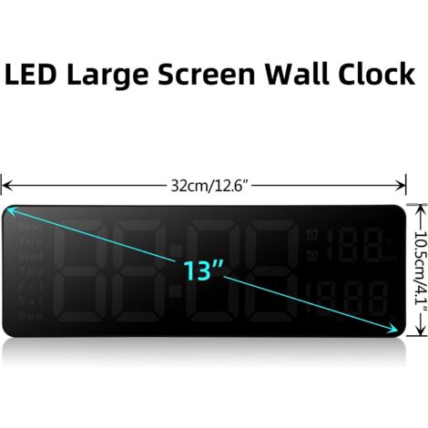 Minuterie Gym LED 1.5 Pouces – Compte à Rebours Numérique Fitness, 5 Modes HIIT, Chrono, Intervalle – Écran Géant Visible + Buzzer Fort
