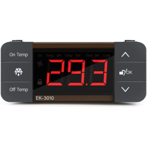 Contrôleur de température numérique 220 V - Thermostat de dégivrage pour réfrigérateur - Facile à installer et à utiliser (1/5)