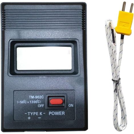Compteur numérique de température (-50 à 1300 ° C), thermomètre de Type K + sonde, TH07 (1/5)
