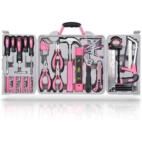 Ensemble d'outils, kit d'outils ménagers 71 pièces, kit d'outils à main et accessoires for la réparation domestique de bricolage domestique avec étui de rangement en plastique for boîte à outils (1/5)