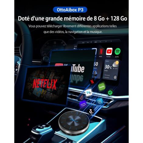 Ottocast Aibox I3 Pour BMW – Boîtier Multimédia, Android, Jeu Sans Fil, 4+64 Go