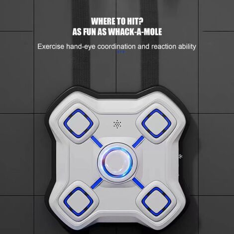 Machine De Boxe Musicale Murale Avec écran Tactile LED - Bluetooth, Réglable En Hauteur, Pour Enfants Et Adultes - Mousse Haute élasticité