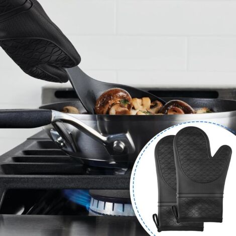 Lot De 2 Maniques + 1 Paire De Gants De Cuisine – Résistant à La Chaleur – Talifoca