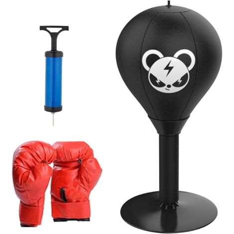 Punching Ball de Bureau Boxe Table Stress Buster Ballooxe Anti-Stress avec Ventouse Sac de