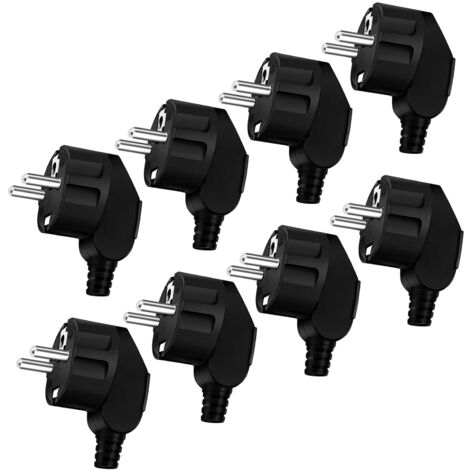 4 Pièces Fiche Européenne Plate, Prise Electrique Male 250V 2.5A, Fiche 4 Pièces Fiche Européenne Plate, Prise Electrique Male 250V 2.5A, Fiche