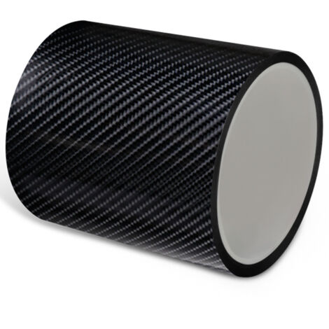 Lot de 3 autocollants de protection de seuil de porte de voiture, autocollant de protection universel pour véhicule en vinyle en fibre de carbone 5D autocollant de protection pour voiture, vélo, moto (1/5)