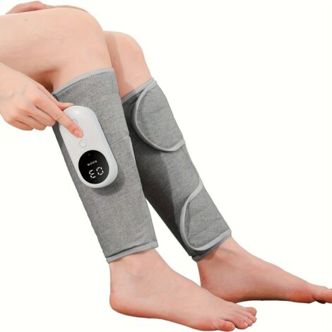 Masseur de drainage lymphatique vibratoire – Massage par compression d'air – Fonction chauffante – 3 niveaux d'intensité – Compact et portable