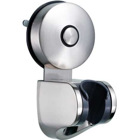 Support de pommeau de douche sans perçage, support de douche à main réglable à 4 angles, support de pommeau de douche à ventouse, support de douche mural amovible, support de douche nickel (1/5)
