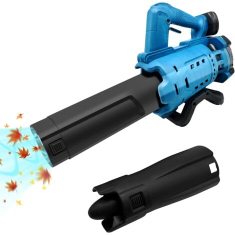 Souffleur à batterie 18V – Moteur Brushless 22400RPM – Vitesse d'air 245km/h – 2 buses d'extension amovibles pour feuilles et poussière (1/5)