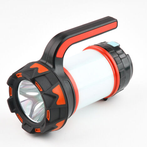 Lanterne LED Rechargeable, 1000 Lumens 4000mAh Lampe Camping 360°, Lampe Led Rechargeable Projecteur Portable, Ultra Puissante, Lampe de Camping 6 Modes, Câble USB Inclus, IPX4 Étanche