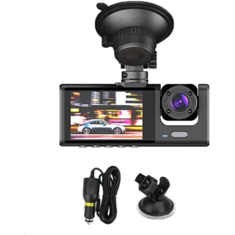 Caméra de Tableau de Bord Double Objectif pour Voiture, Enregistreur Vidéo de Conduite avec Caméra et Intérieure, Moniteur de Stationnement avec Vision Nocturne 1080P (1/5)