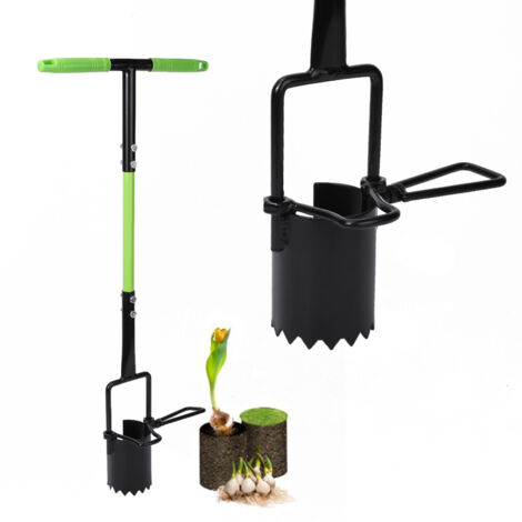 Outil de plantation d'ampoules, outils de plantation de semences en acier au carbone - Échantillon de sol à longue main - Aérateur d'ampoule de jardin pour trous de transplantation de (1/5)