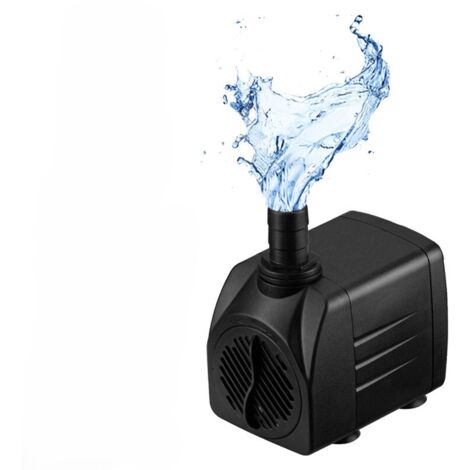 Pompe d'aquarium 25 W 1 200 l/h, pompe à eau, pompe submersible, pompe d'alimentation, pompe d'aquarium, noire