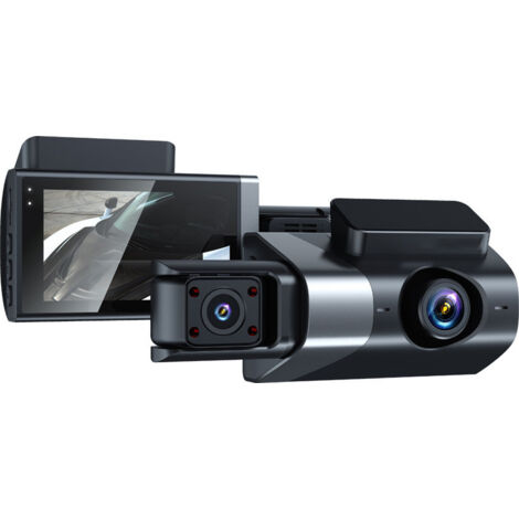 Dashcam 1080p Écran d'affichage 3" Enregistreur de conduite de voiture Support Enregistrement Cycle pour vue avant intérieure ou arrière (1/5)