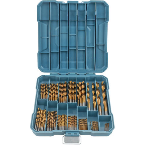 Jeu de forets 99 pièces en acier HSS pour forets - Forets de 1/16 à 3/8 pouces (environ 0,6 à 1,9 cm) pour métal, plastique, bois, cloison sèche - Ensemble complet de forets avec étui de rangement (1/2)