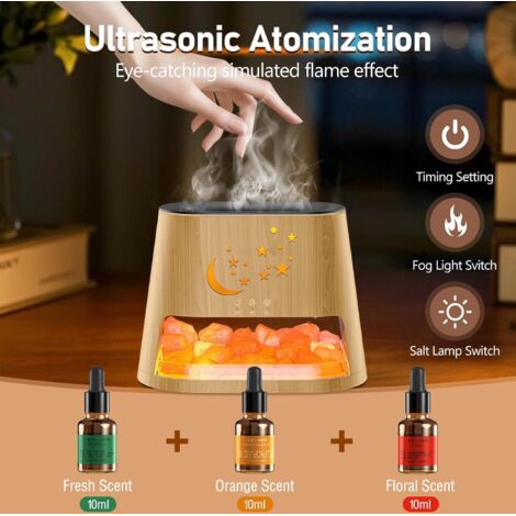 Diffuseur Huiles Essentielles 260ml - Haut-parleur Sans Fil - LED 7 Couleurs - Neuf
