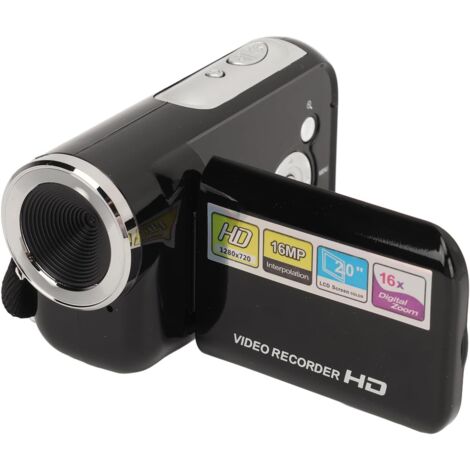 Camescope Vintage Caméscope Pour Enfants - 16MP, Vidéo 1080P, Zoom 16x, écran 2 Pouces - Rose - Cadeau Garçon Fille Dès 5 Ans
