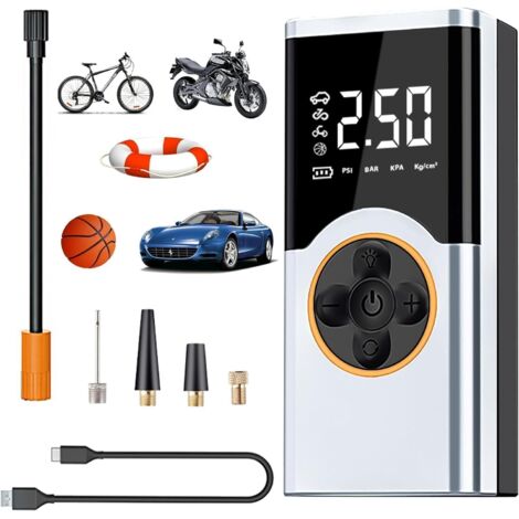Gonfleur De Pneu Portable Sans Fil – Rechargeable, Compresseur D’air Compact