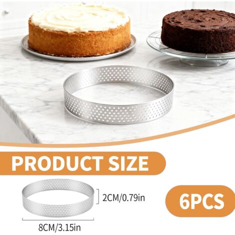 Cercle à Tarte Rond Lacor 22 X 4,5 Cm – Acier Inox 18/10 Pro, Qualité Espagnole