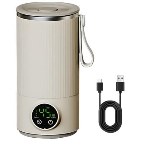 Tasse Thermique Intelligente – 14 Oz, Rechargeable, Chauffe Café/thé, Bleue