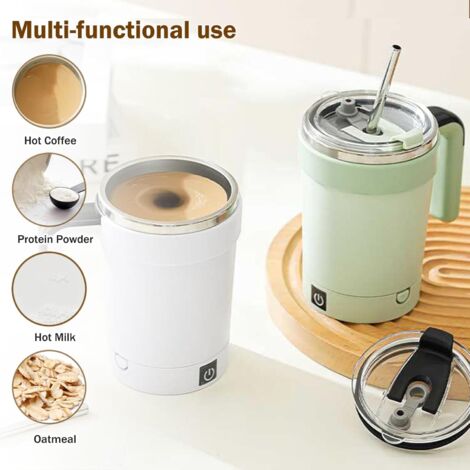 Agitateur Magnétique Pour Boissons (café, Lait) - Lévitation - USB - Silencieux - Avec Câble Et Socle