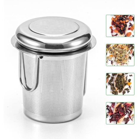 Infuseur à Thé En Acier Inoxydable - Maille Ultra-fine, Manche Anti-brûlure - Réutilisable, Pour Maison, Bureau, Voyage