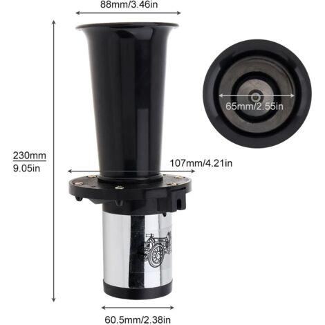 Klaxon Canard Pour Vélo, Moto Ou Tableau De Bord - En Silicone - Bruit Drôle Et Hélices Qui Tournent