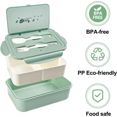 Bol Micro-ondes 900 Ml Avec Couvercle Cuillère-Fourchette – Pratique & Gain De Place