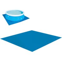 Sol Piscine - Protecteur Sol Piscine - Piscine 2.74x2.74m - Sol Gonflable Rond Multi-usages - Sol Carré pour Piscine Hors Sol