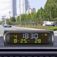 Gatuida Horloge De Voiture Mini Pour Tableau De Bord Montre à Quartz Lumineuse Accessoires Pour Voiture Lecture Facile Jour Et Nuit