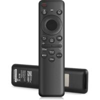 Télécommande vocale solaire compatible Samsung Neo QLED 8K HDR – Rechargeable USB Type-C – 4 boutons raccourcis streaming