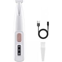 Tondeuse de Pattes de Chien, Tondeuse pour Chat Rasoir avec Lumière LED Étanche IPX5 Tondeuse Sans Fil pour Chiens, Chats, Pattes, Yeux, Oreilles, Visage, Corps