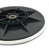 Einhell – Plateau de ponceuse 215 mm – Pour ponçage bois dur – Raccord M10 pour changement rapide – 8 trous pour aspiration poussière