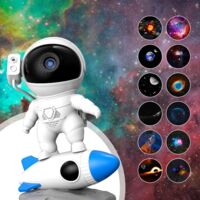 Astronaute Projecteur, Projecteur ciel etoile Avec Veilleuse, Planetarium Projecteur,Galaxy nova projecteur,Astronaute Projecteur pour enfants et adultes (fusée)