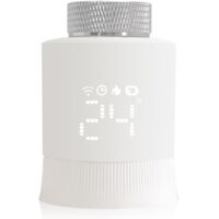 Tête thermostatique radiateur Zigbee intelligente – Programmable avec contrôle vocal Alexa et Google Assistant – Compatible M30 x 1,5mm