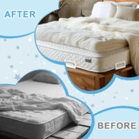 4 Pièces Attaches Drap Housse Réglables - Clips Universels Pour Lit Simple Ou Double