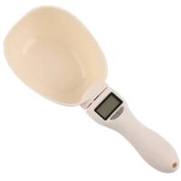 Digital Kitchen Scales 1g Accuracy: 800g Digital Kitchen Scales with LCD Display Removable Measuring Spoon for Dog Food, Milk Powder, Spices and Food